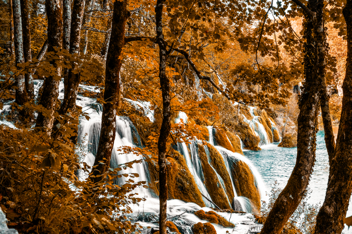Wasserfall -Landschaftsfotografie
