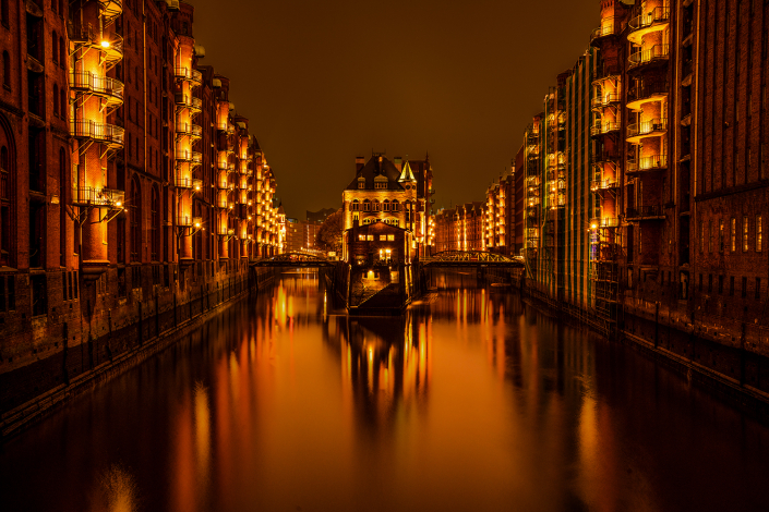 Wasserschloss in Hamburg - Architekturfotografie